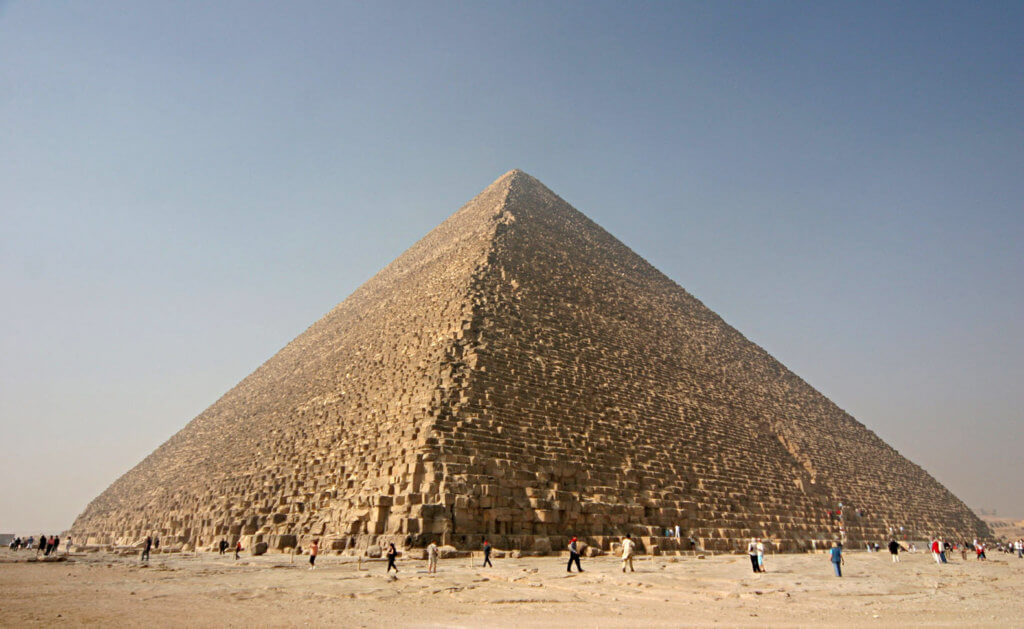 Die Kheops Pyramide in Gizeh